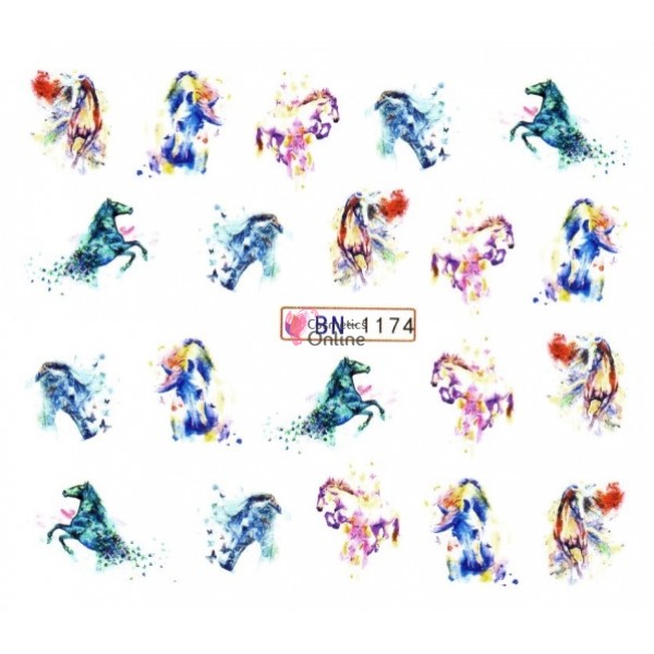 Stickere cu Apa pentru unghii cod BN1174